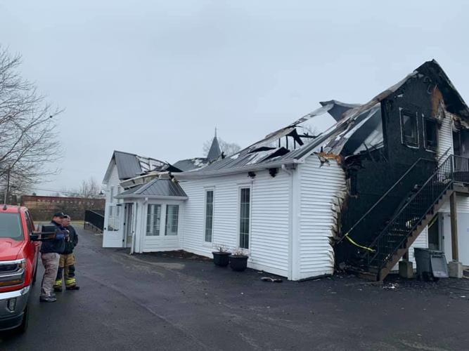 Aftermath of Jan. 27, 2020 fire at The Cecilian Chapel, located in Hardin County, Kentucky