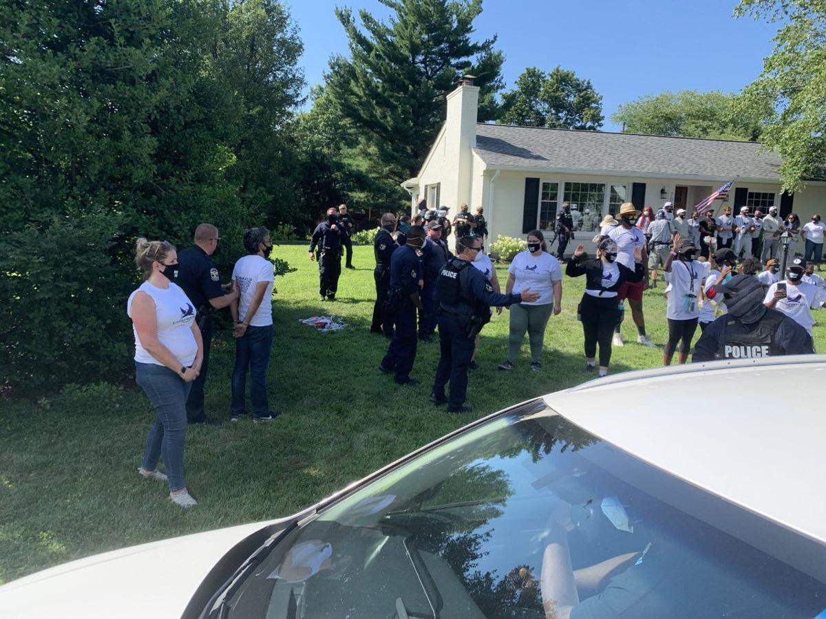 Protest arrests at Daniel Camerons home (1) 7-14-20