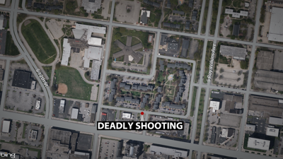 Map of Friday night shooting on Esquire Alley