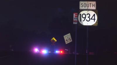 Crash scene on Greenbelt Highway near Logistics Drive