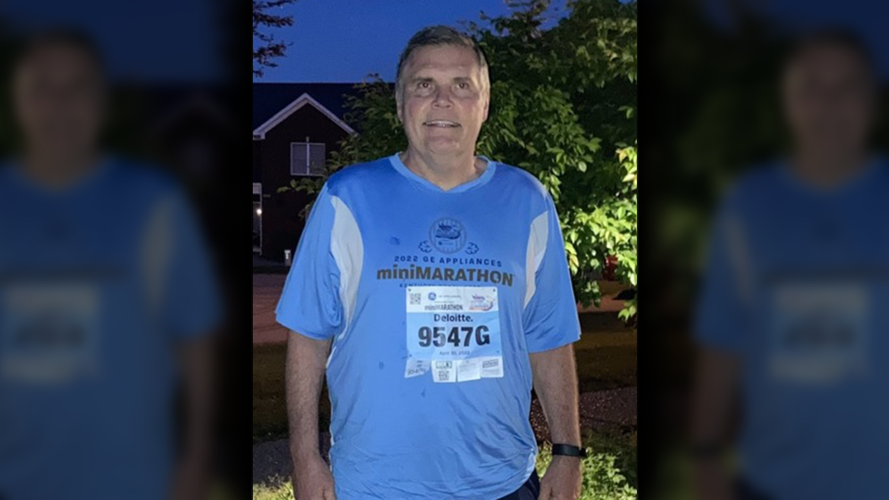 KDF miniMarathon runner John Holland