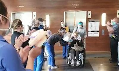 77-year-old patient discharged from Norton Brownsboro Hospital on April 14, 2020 after 22-day battle with COVID-19