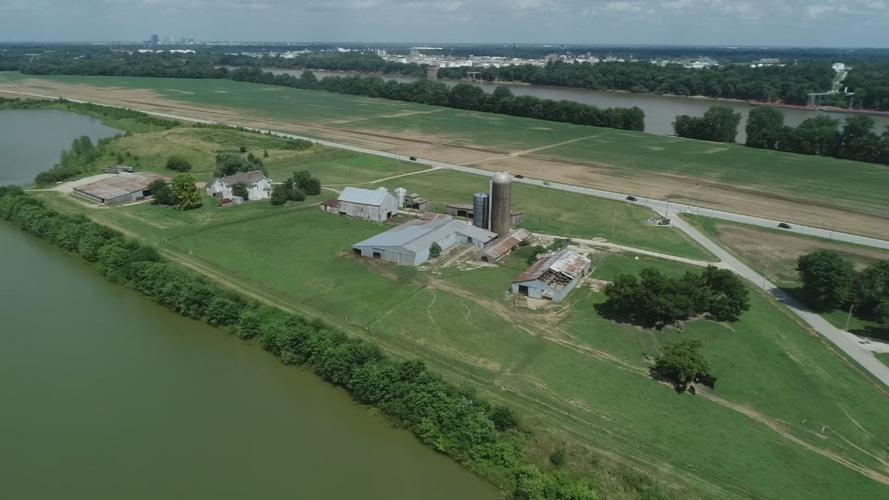 Floyd County Farm from Drone