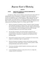 Amid coronavirus concerns, Kentucky Supreme Court issues emergency order restricting court activity