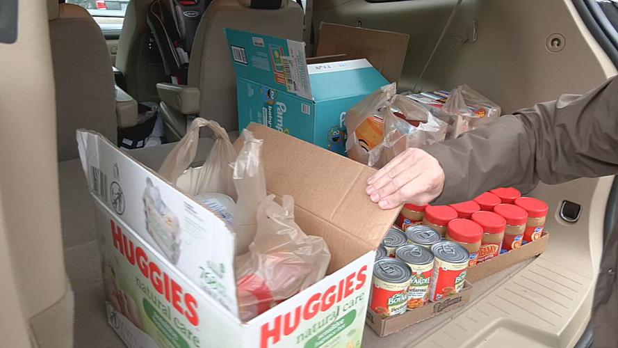 Donated food for Center for Lay Ministries