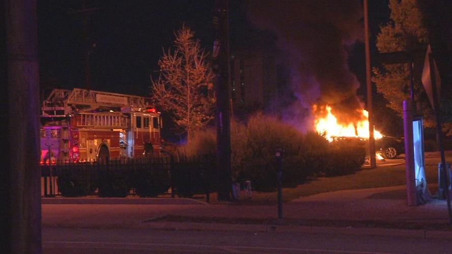Louisville Fire responds to car on fire 9/27/20