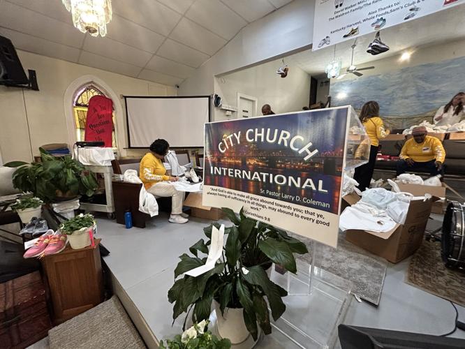Feed The City shoe giveaway 4-5-24
