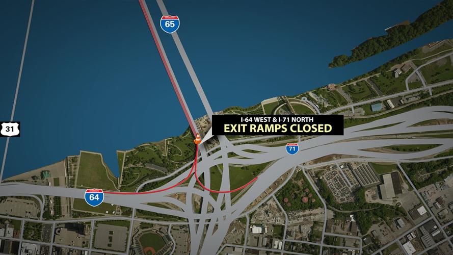 Exits to be closed off of Kennedy Bridge