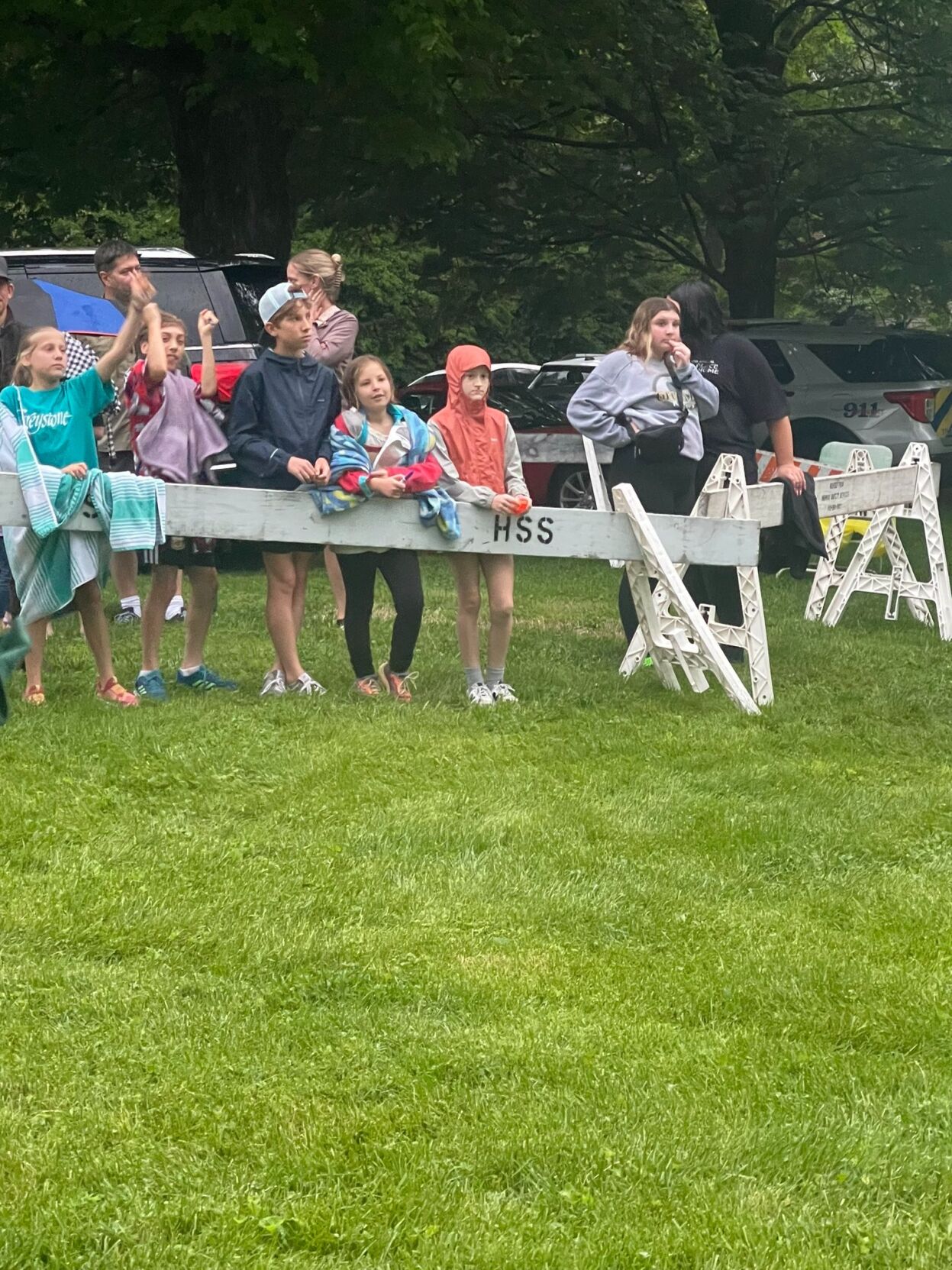 Fans looking at the celebs arriving at Barnstable Brown - 5.3.24