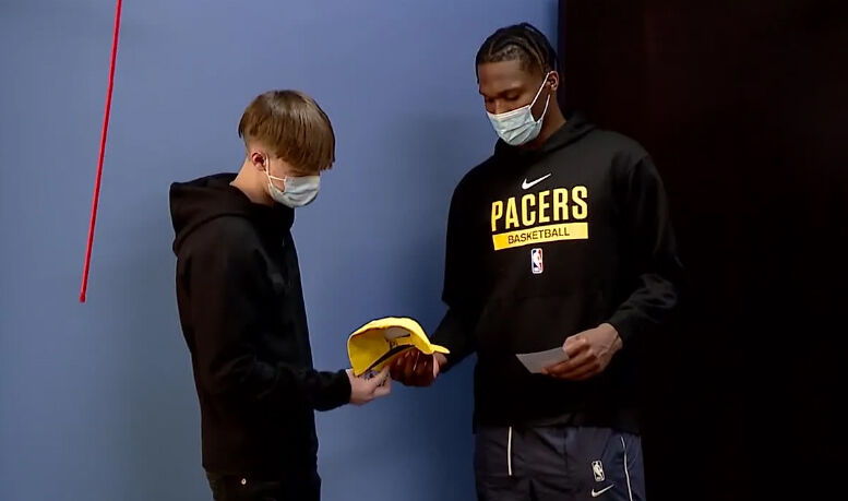 15-year-old Indiana burn patient Owen King meets NBA Pacers' rookie star Bennedict Mathurin