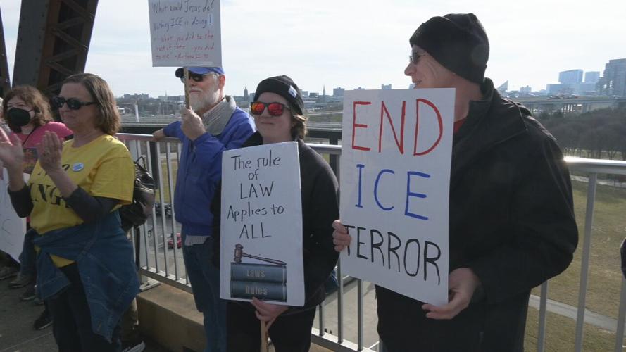 Students anti-ICE protest Louisville 2-16-26