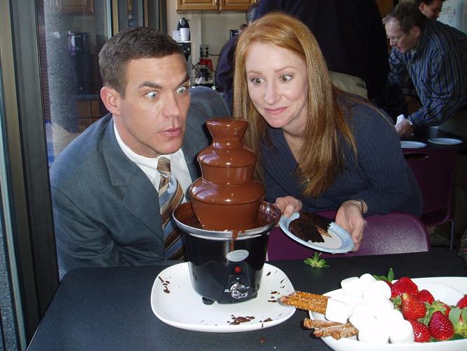 Candyce and Sterling - chocolate fountain
