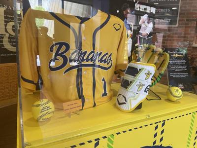 Savannah Bananas exhibit at Slugger Museum