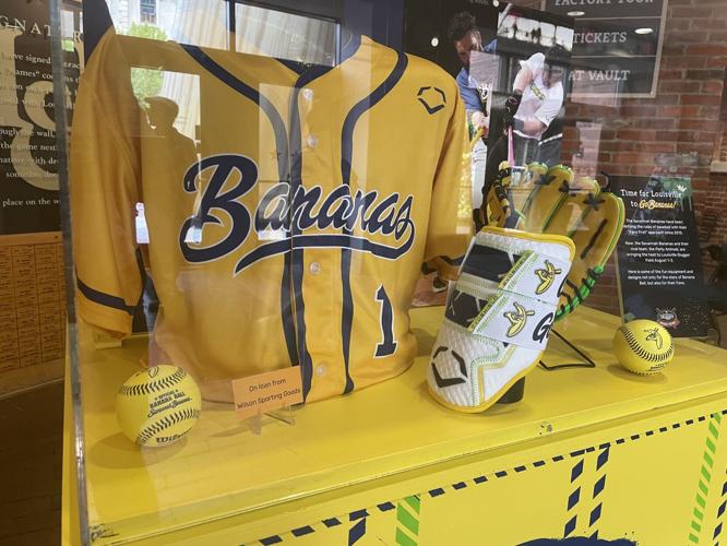 Savannah Bananas exhibit at Slugger Museum