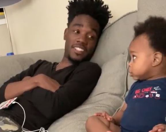 Viral video shows dad and baby having conversation about Empire