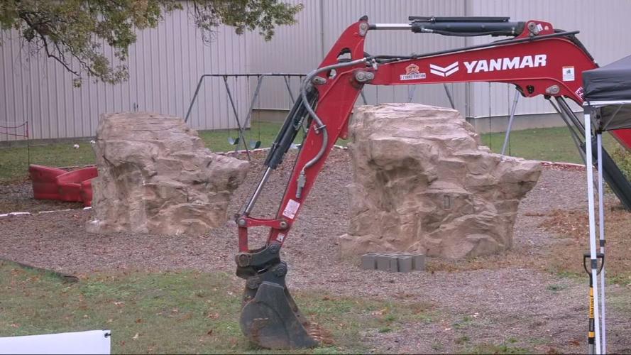 Construction on new playground at St. Joseph Children's Home