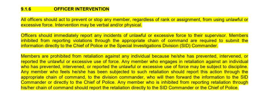 LMPD's new "Officer Intervention" policy