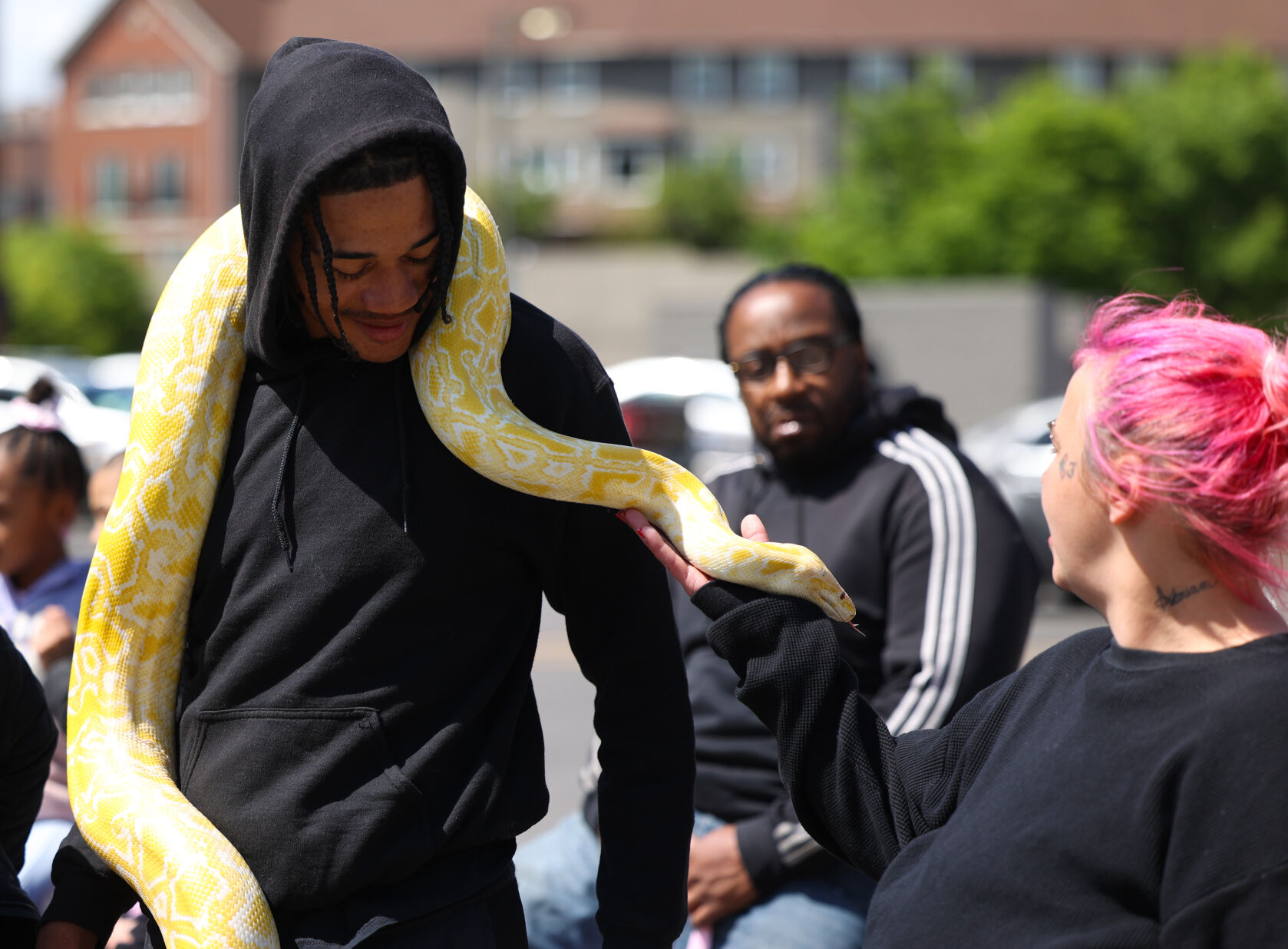 Snake at the Pegasus parade.JPG