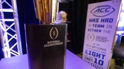 College football playoff trophy