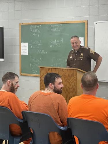 Sheriff Scottie Maples at VR graduation ceremony