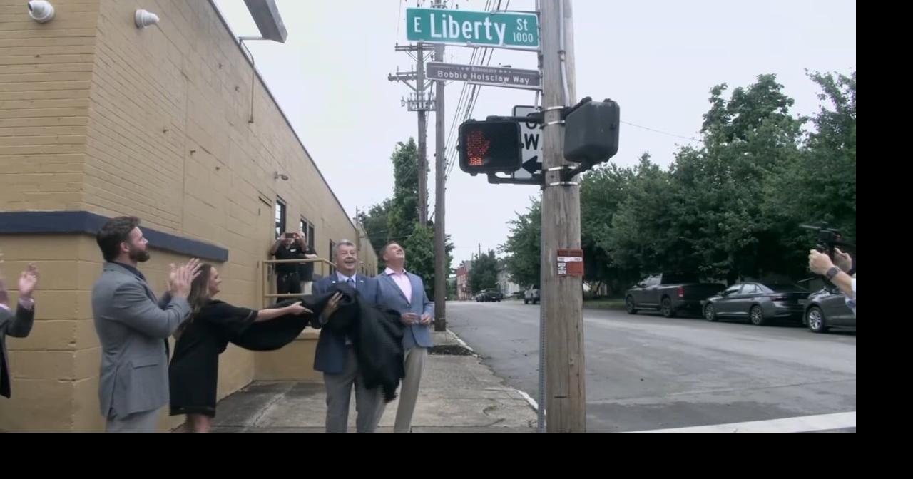 Liberty Street sign honors longtime Jefferson County Clerk Bobbie Holsclaw