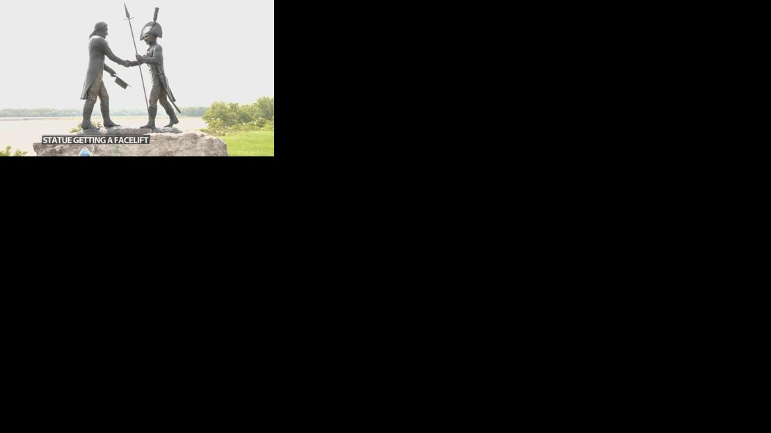 Lewis and Clark statue in Clarksville - 6.10.25