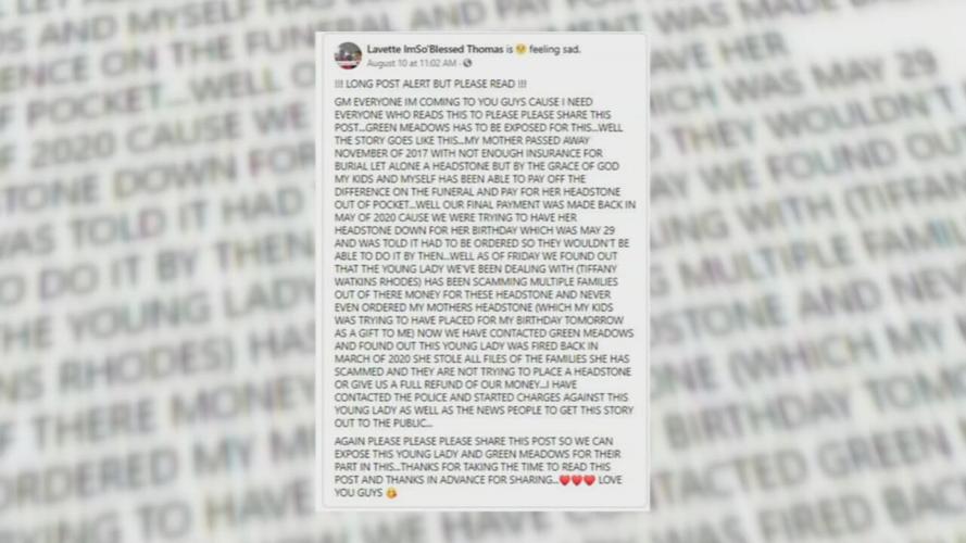 Facebook Post in Tiffany Watkins Case