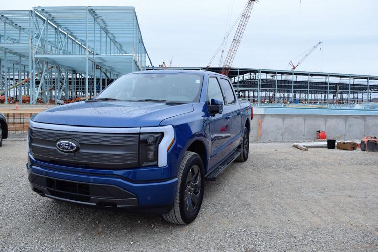F-150 Lightning EV at Ford BlueOval SK Battery Park 12-5-22 2.JPG