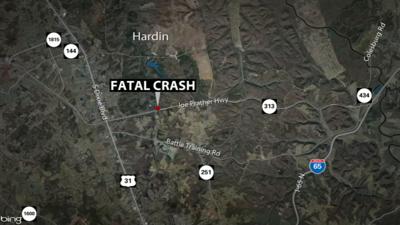 Hardin County fatal map