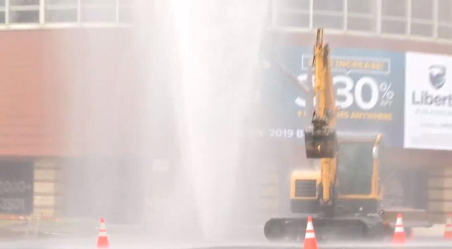 Water main break - S. 2nd Street and W. Market Street - Aug. 4, 2020