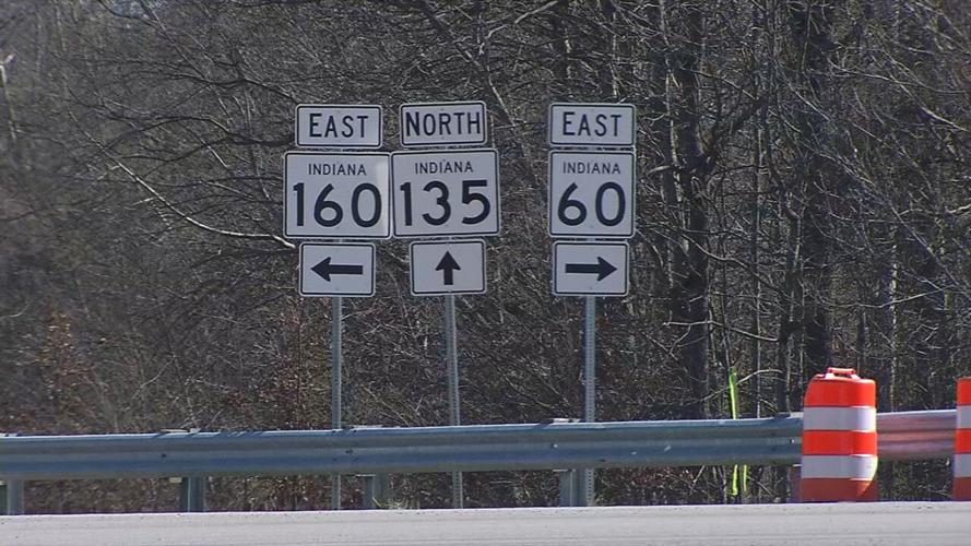 Highway signs in Indiana