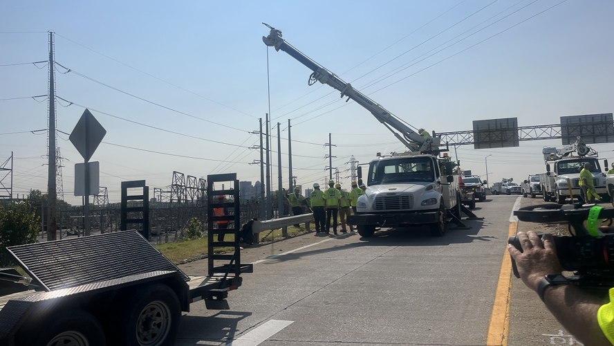 Solar Lights on Kentucky interstates