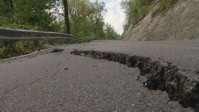 Major cut-through road in southern Indiana likely closed for months due to slide-off