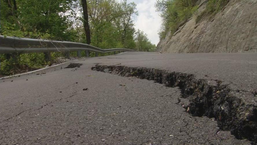 Major cut-through road in southern Indiana likely closed for months due to slide-off