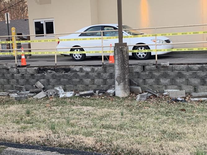 Damage to a Taco Bell on Bardstown Road from a police chase that ended with LMPD officer shooting man