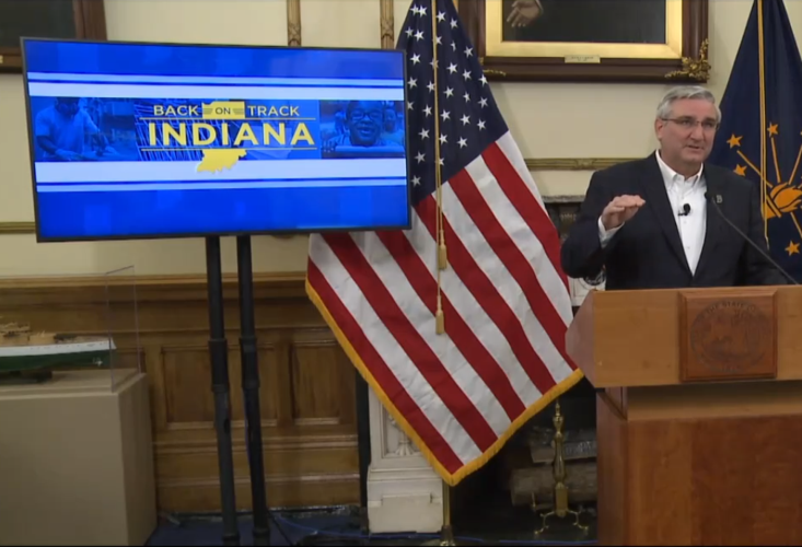 Gov. Holcomb 5-1-20 Presser - Back on Track