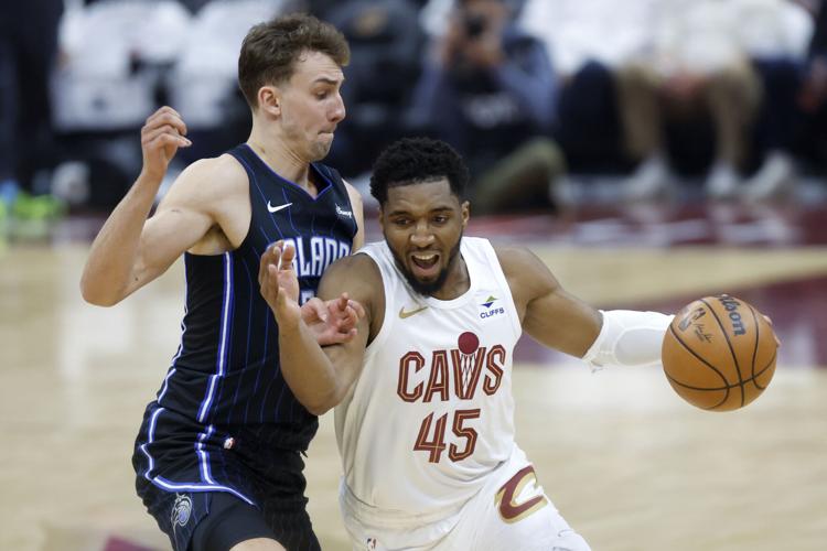 Cleveland Cavaliers guard Donovan Mitchell 4-22-2024