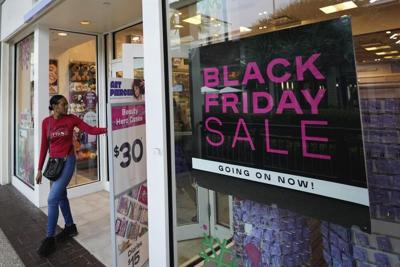 Shoppers exit Claire's accessories store