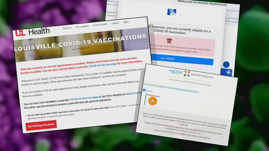 Vaccination appointments filling up fast at local hospitals