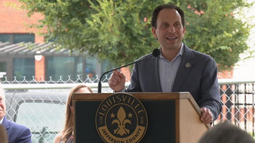 Mayor Craig Greenberg at Beecher Terrace Phase 4 groundbreaking 9-5-23