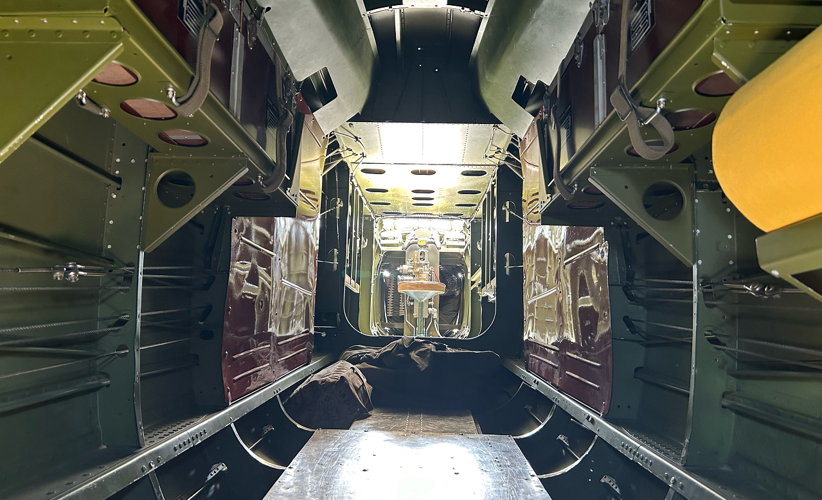 D-Day Anniversary: Interior view of B-25 Bomber at Bowman Field in Louisville