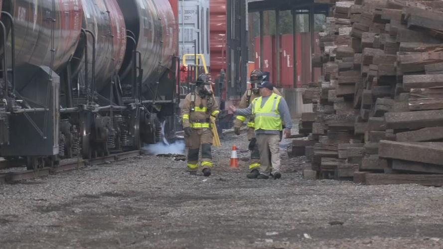 Law enforcement takes part in train derailment response training provided by Norfolk Southern