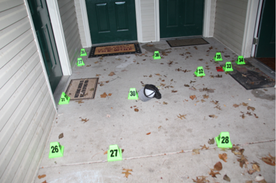 Crime scene outside Breonna Taylor's front door