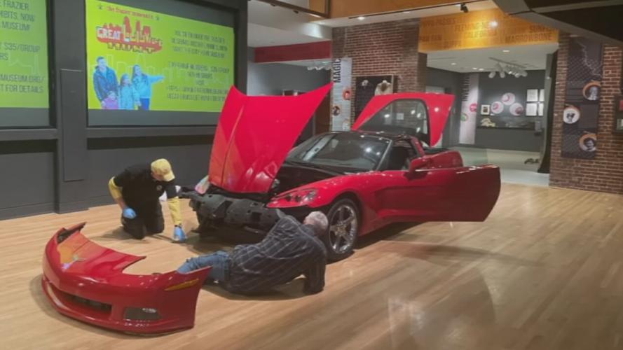 C6 Corvette moved into Frazier History Museum