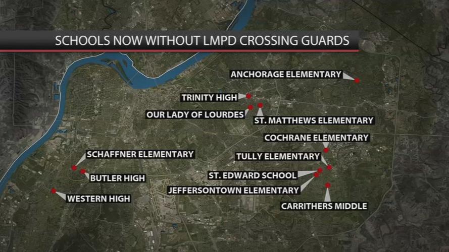 LMPD CROSSING GUARD CUTS MAP