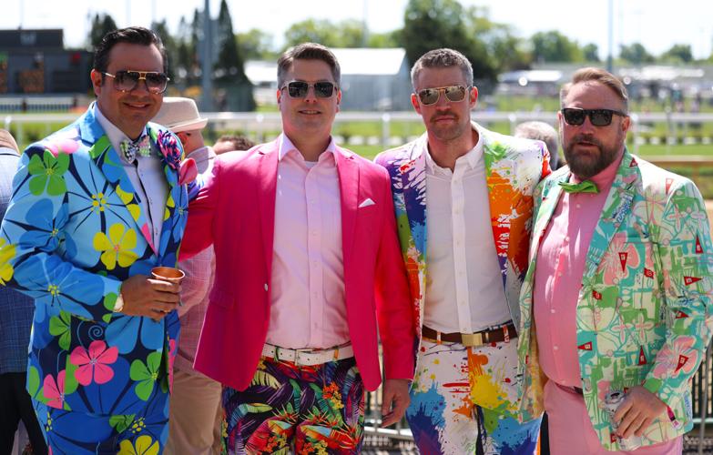 Men in suits at Oaks