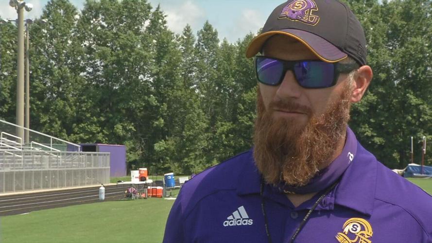 Scottsburg head coach Kyle Mullins