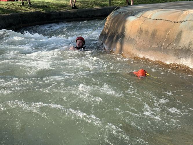Kentucky Kingdom site of swift water rescue training for LMPD dive team