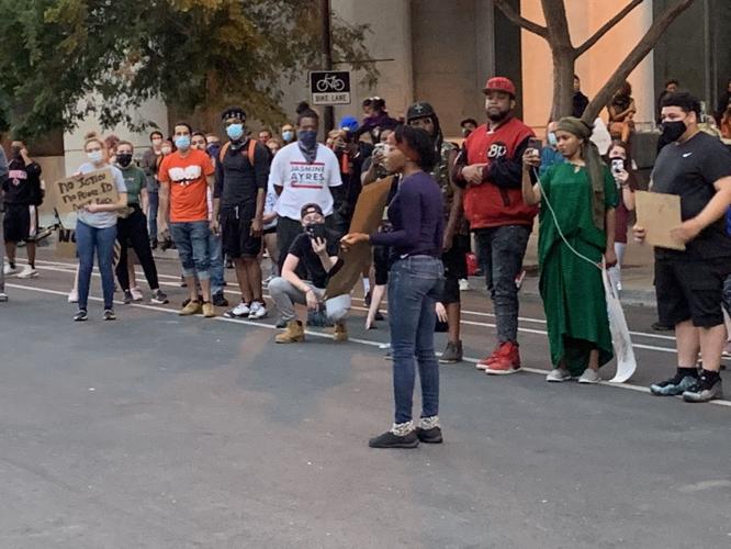 Demonstrators tell stories during protests 6-1-20