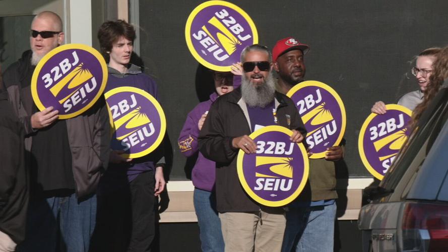 LMHA employees rally in downtown Louisville, Kentucky